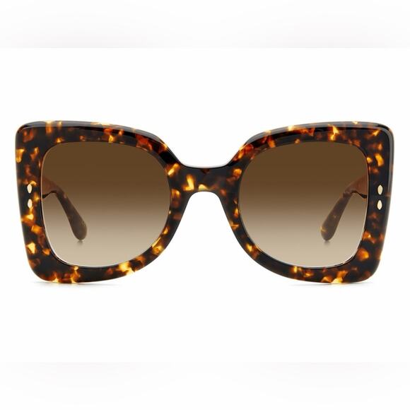 New! Isabel Marant IM0120/S 086HA Brown and Gold Sunglasses, Authentic main image 5